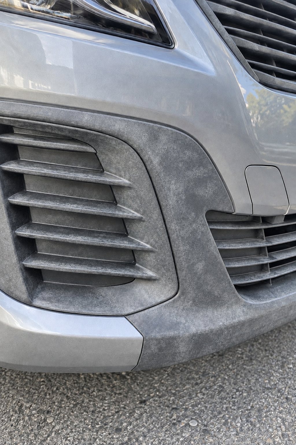 Los plásticos grises hacen viejo cualquier coche