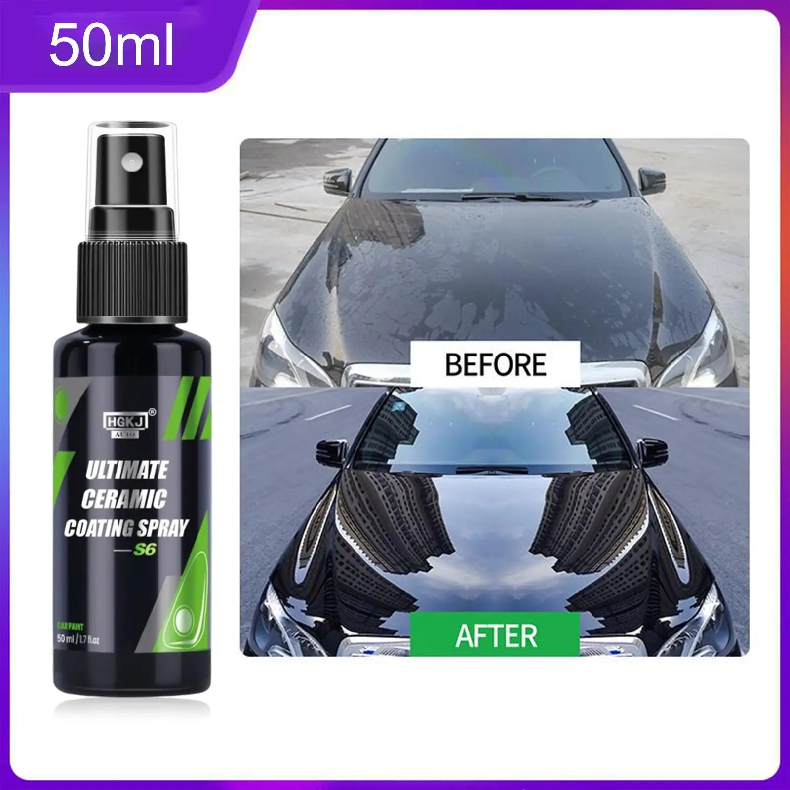 300Ml Ceramic Coating Spray for Car Paint Care Crystal Wax Spray Nano Product Hydrophobic Quick Coating Liquid Wax Car Care Tool