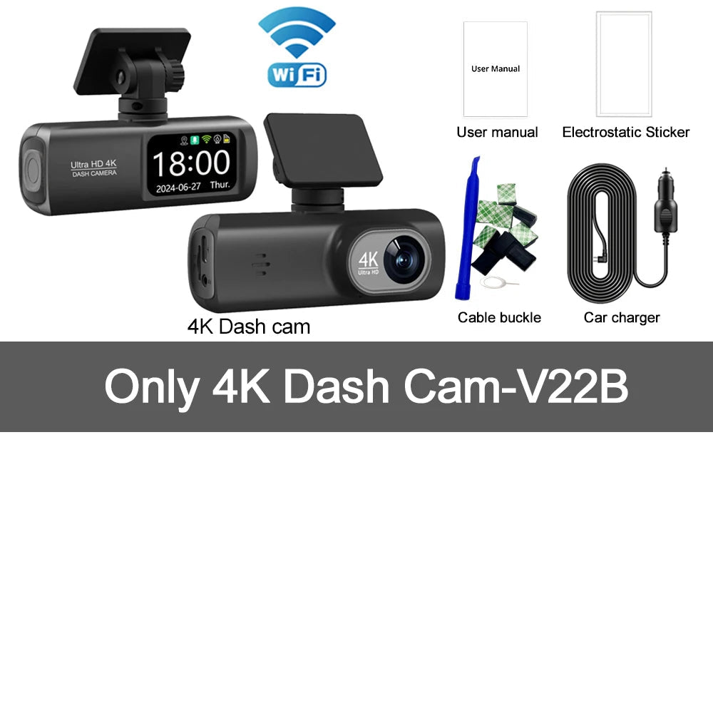 Dashcam 4K de doble lente