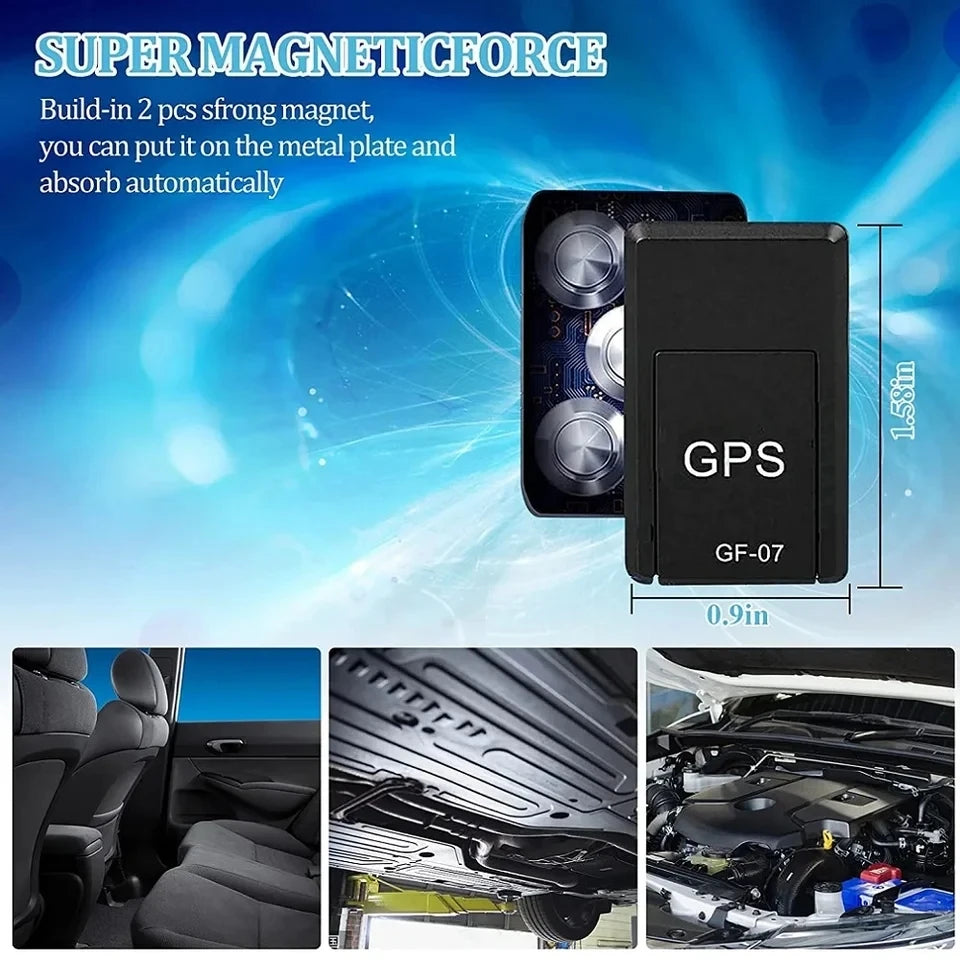 Localizador GPS Para Coche Magnético — Rastreador Antirrobo En Tiempo Real, Mini Tracker Oculto Para Vehículo Y Moto