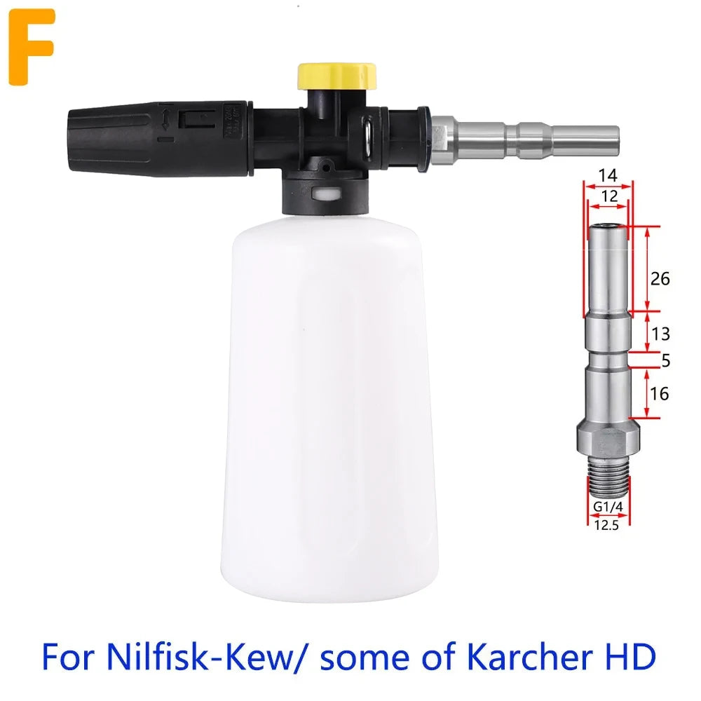 750ML Snow Foam Lance for Karcher K2 K3 K4 K5 K6 K7 Car Pressure Washers Soap Foam Generator with Adjustable Sprayer Nozzle