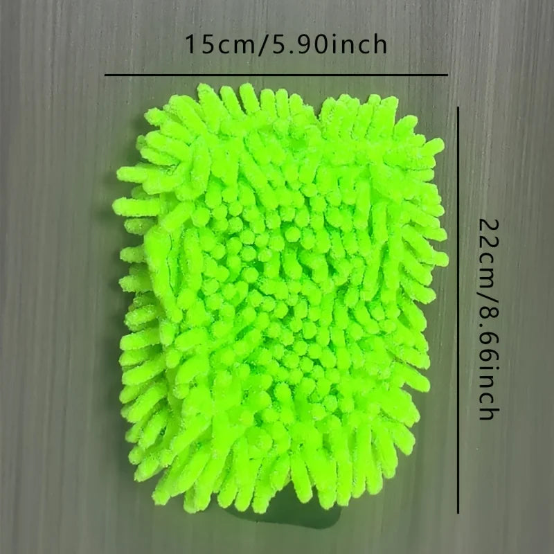 Electric Bicycle Car Cleaning Microfiber, 1/2-Piece Set Scratch Free and Lint Free, High-Quality Lint Microfiber Car Wash Gloves