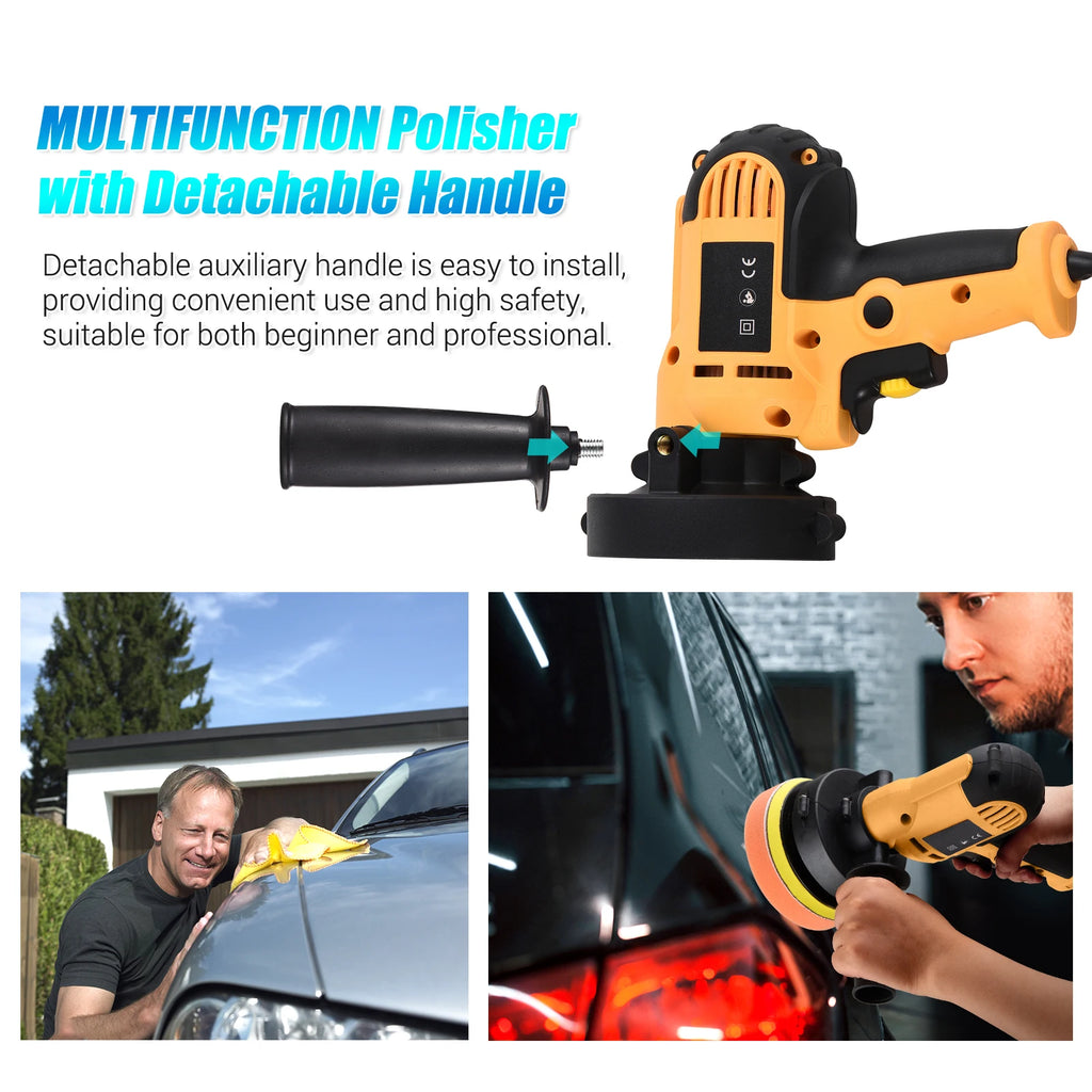 Electric Polisher 5 Inch Car Polishing Kit 700W Variable Speed Automotive Polisher Waxing Machine Auto Parts Power Tools