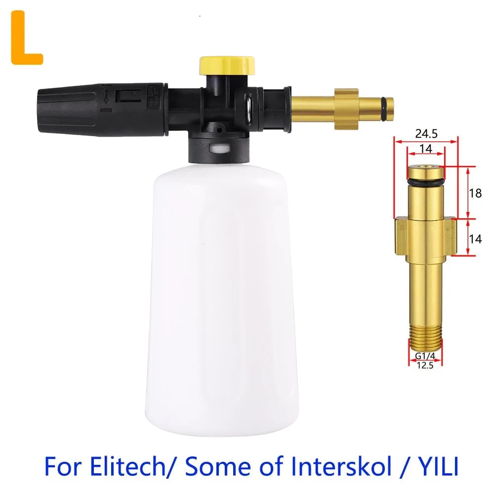 750ML Snow Foam Lance for Karcher K2 K3 K4 K5 K6 K7 Car Pressure Washers Soap Foam Generator with Adjustable Sprayer Nozzle