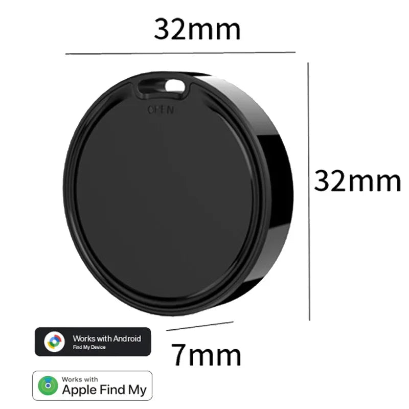 Smart Tag for Apple Find My or Google Find Hub Bluetooth Tracker Both Android IOS Compatible Location Tracker for Pets Cars