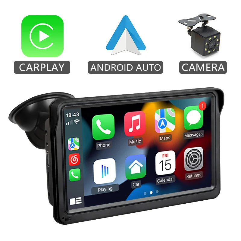 Pantalla portatil de 7 pulgadas con camara de marcha atras incluida