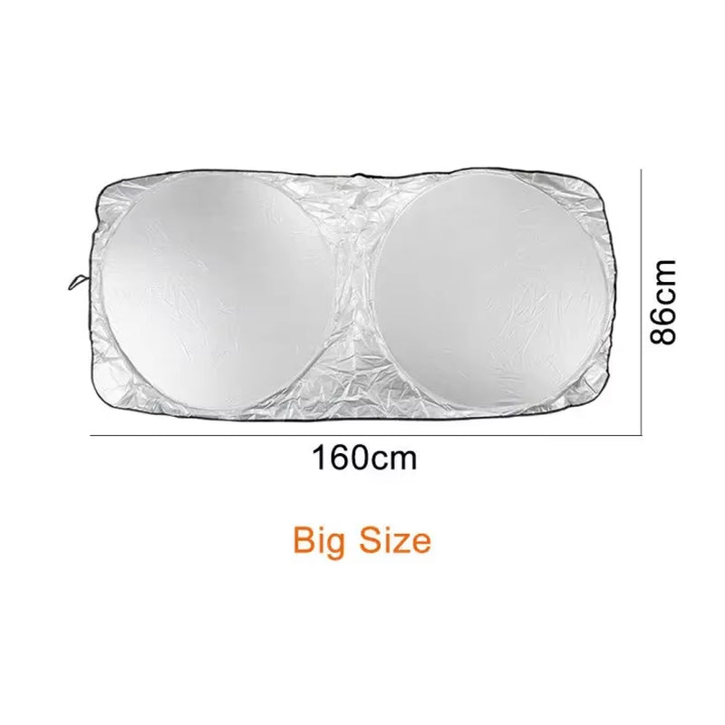 Parasol Plegable Para Parabrisas — Protector Solar Anti-Uv Para Salpicadero De Coche
