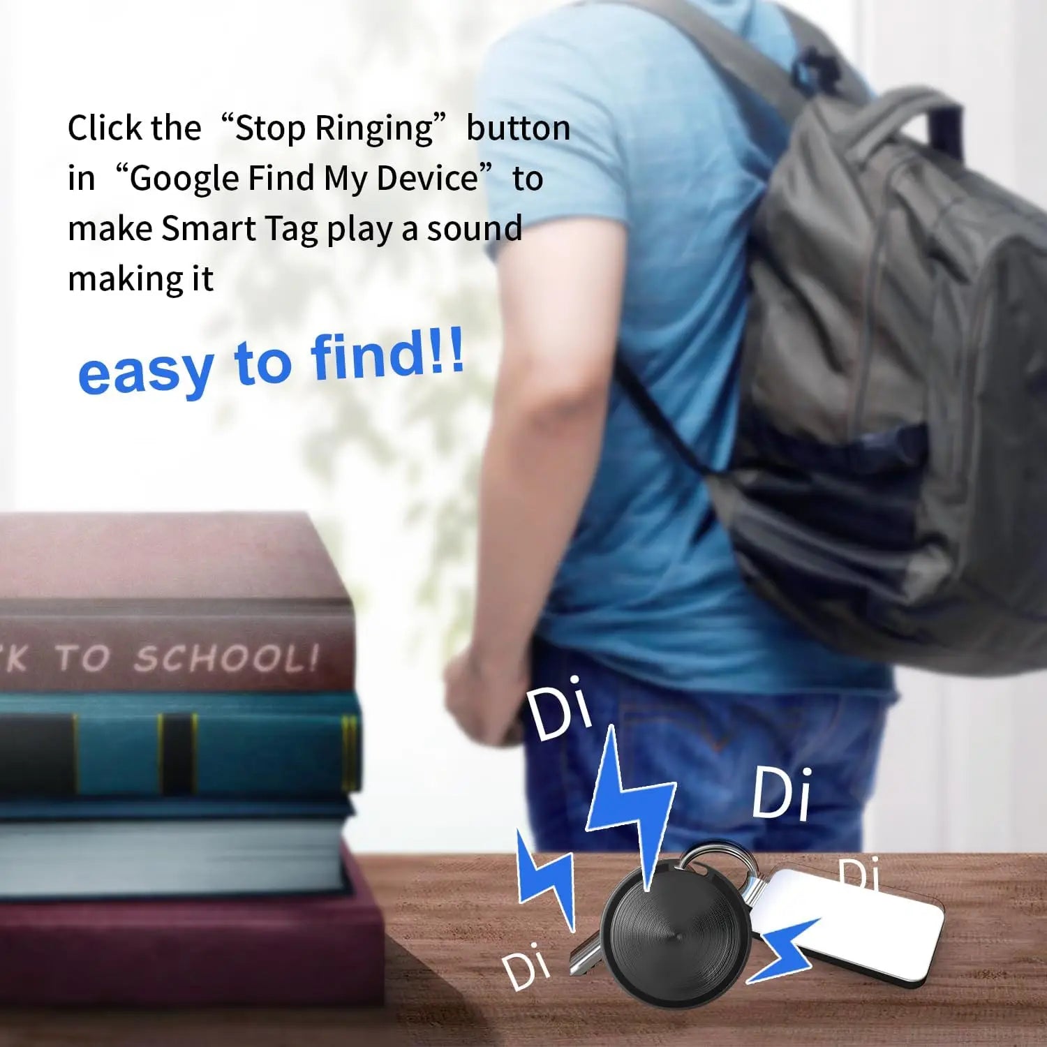 Smart Tag for Apple Find My or Google Find Hub Bluetooth Tracker Both Android IOS Compatible Location Tracker for Pets Cars
