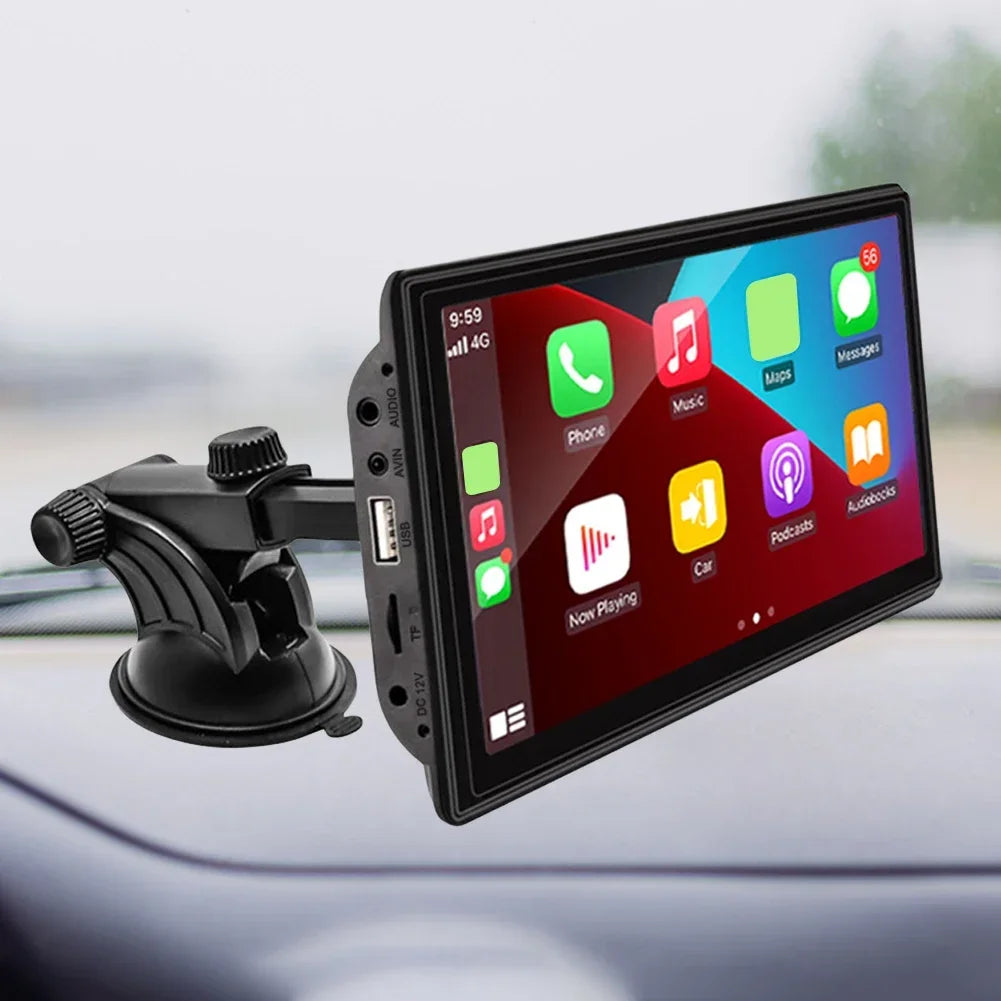 Carplay Android Auto Car Monitor HD Display MP5 Player 7.0 Inch Touch Screen Bluetooth-Compatible Wifi FM Radio Reversing Camera