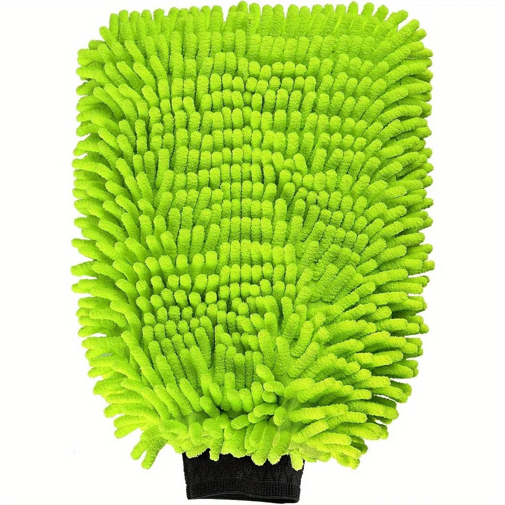 Electric Bicycle Car Cleaning Microfiber, 1/2-Piece Set Scratch Free and Lint Free, High-Quality Lint Microfiber Car Wash Gloves