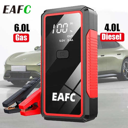 2000A / 600A Car Jump Starter Portable Power Bank Car Battery Booster 12V Auxiliary Starting Device for Diesel Gasoline