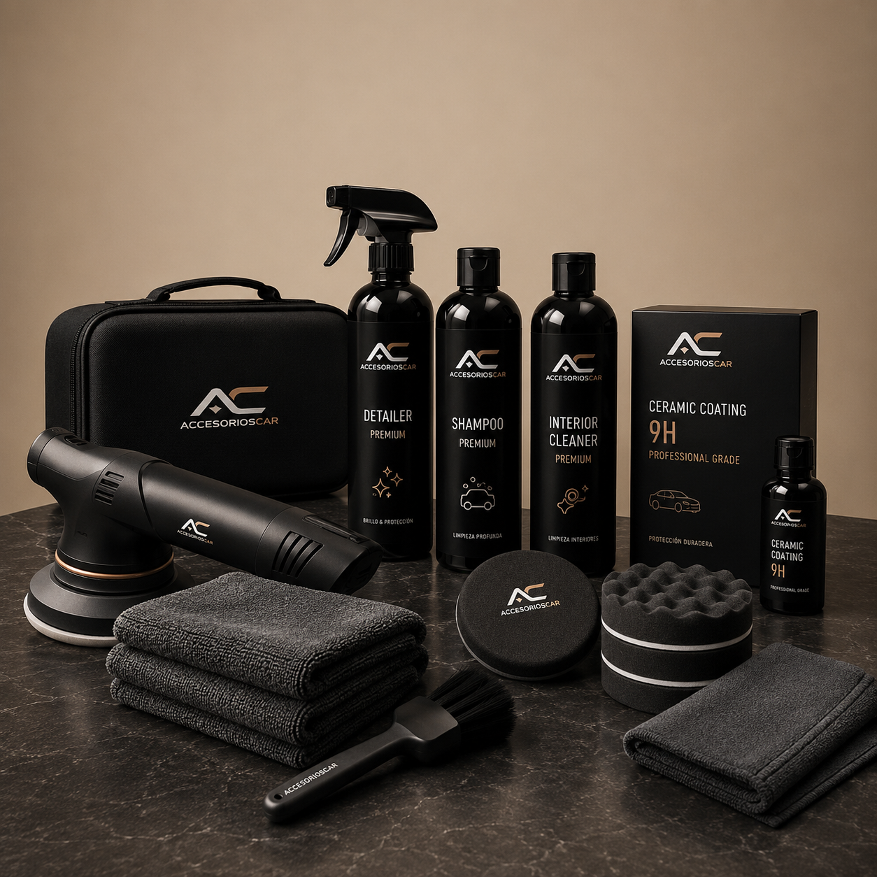 PACK Detailing Master — Everything in Avanzado + 9H Ceramic Kit + 12V Orbital Polisher