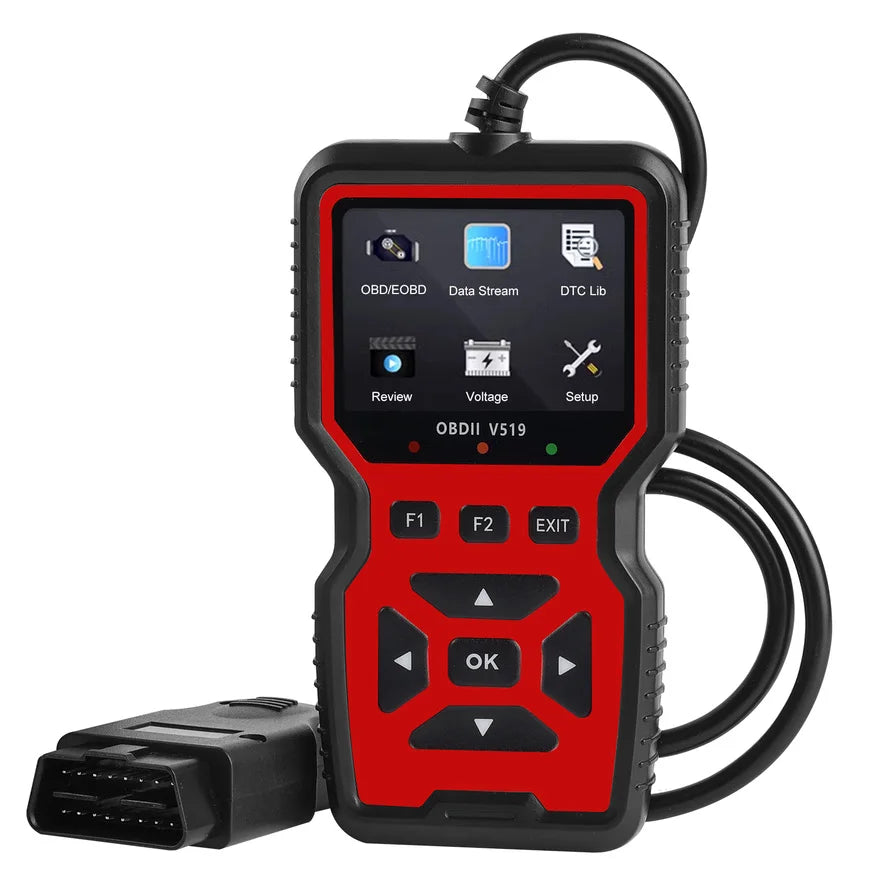 Escaner OBD2 con pantalla a color y cable de conexion al puerto de diagnostico del coche