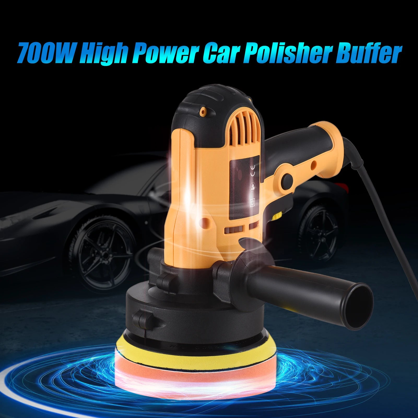 Electric Polisher 5 Inch Car Polishing Kit 700W Variable Speed Automotive Polisher Waxing Machine Auto Parts Power Tools
