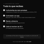 Qué incluye el juego de alfombrillas de cielo estrellado
