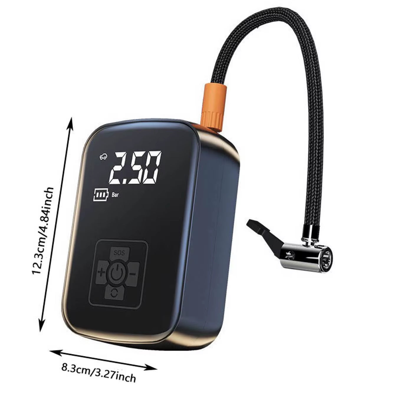 Inflador De Ruedas Portátil Inalámbrico 150 PSI — Mini Compresor De Aire Recargable Con Pantalla Digital Y Luz LED | Coche, Moto Y Bici