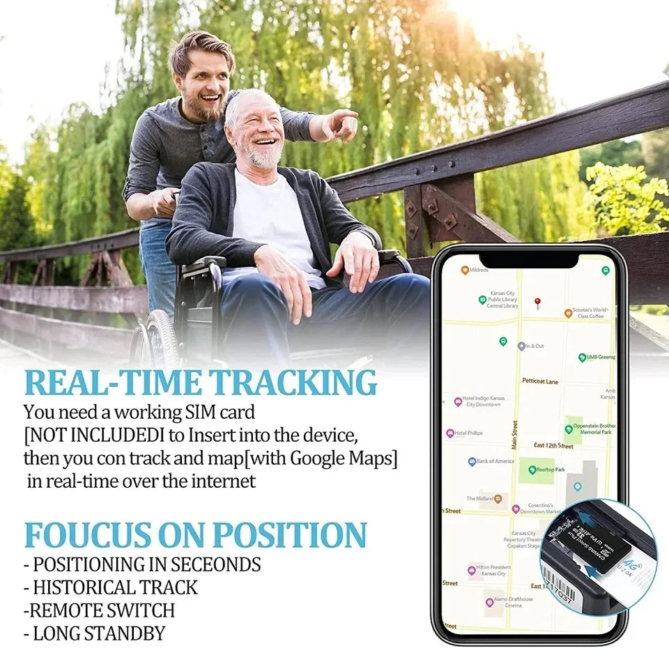 Localizador GPS Para Coche Magnético — Rastreador Antirrobo En Tiempo Real, Mini Tracker Oculto Para Vehículo Y Moto