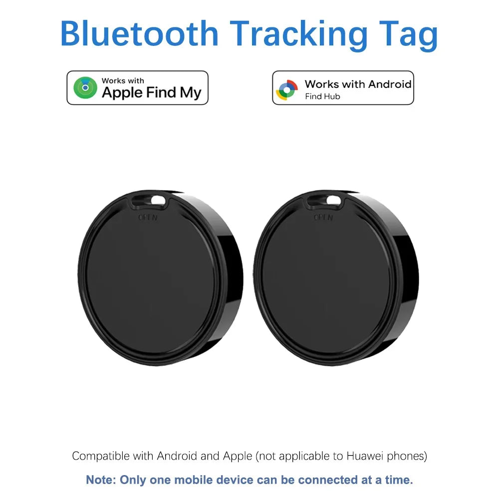 Smart Tag for Apple Find My or Google Find Hub Bluetooth Tracker Both Android IOS Compatible Location Tracker for Pets Cars