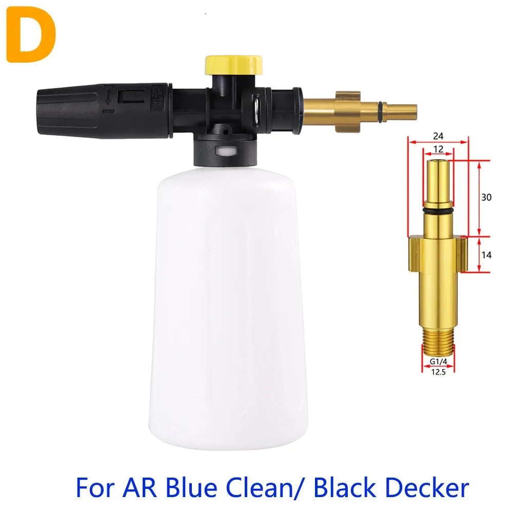 750ML Snow Foam Lance for Karcher K2 K3 K4 K5 K6 K7 Car Pressure Washers Soap Foam Generator with Adjustable Sprayer Nozzle