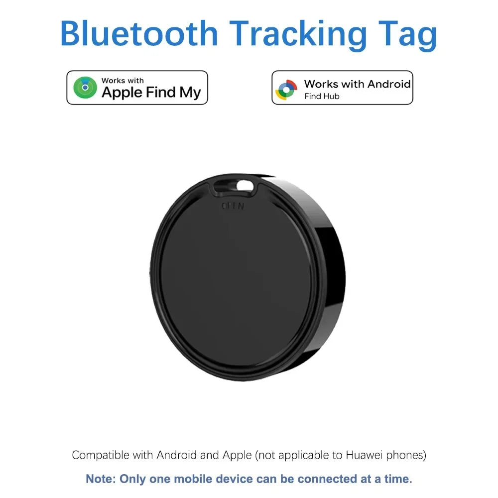 Smart Tag for Apple Find My or Google Find Hub Bluetooth Tracker Both Android IOS Compatible Location Tracker for Pets Cars