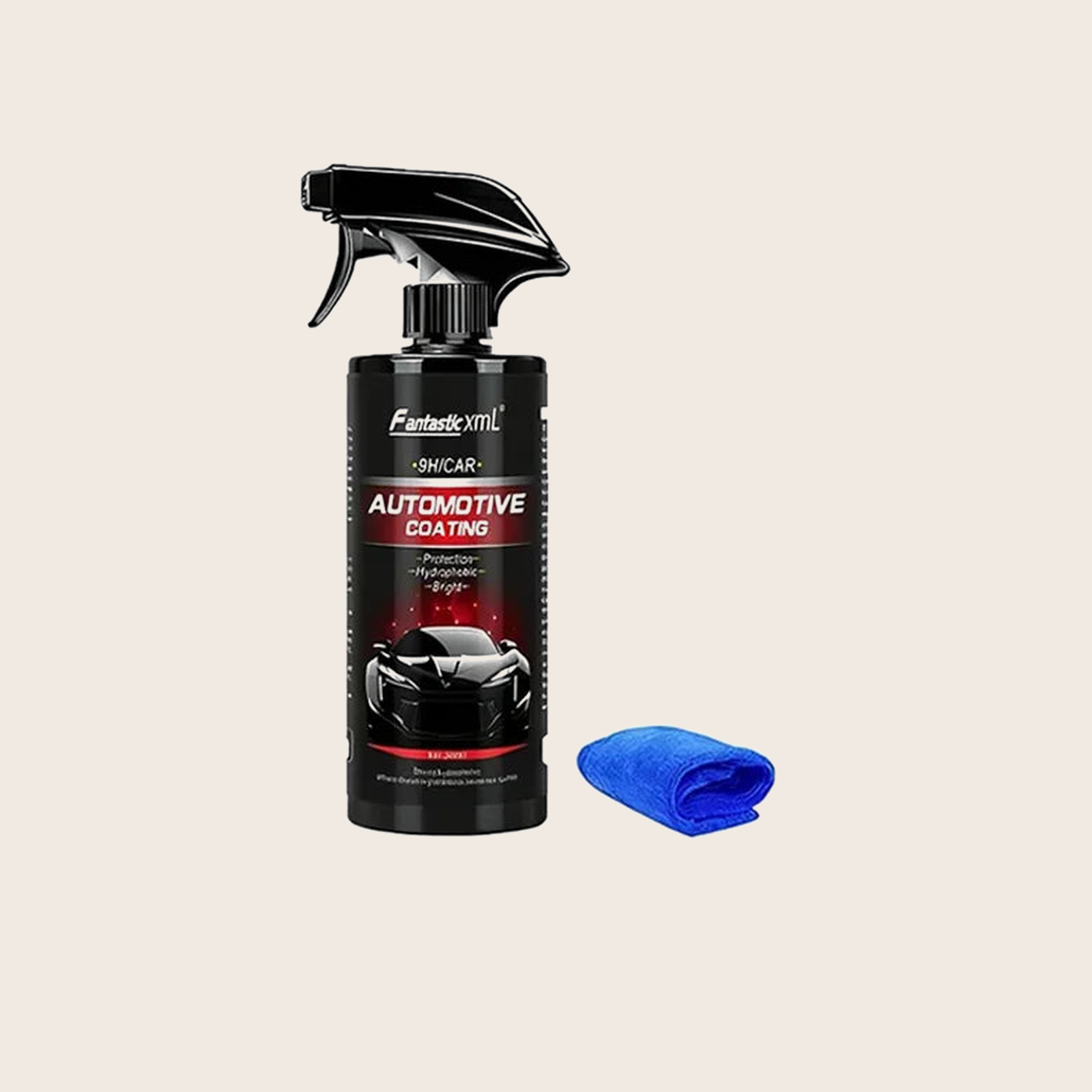Tratamiento cerámico 9H de 500 ml con toalla de microfibra incluida