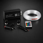 Kit de cielo estrellado para coche RGBW con caja de luz, fibra óptica y mando