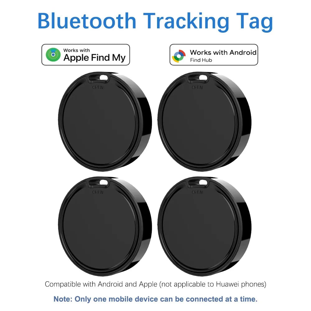 Smart Tag for Apple Find My or Google Find Hub Bluetooth Tracker Both Android IOS Compatible Location Tracker for Pets Cars
