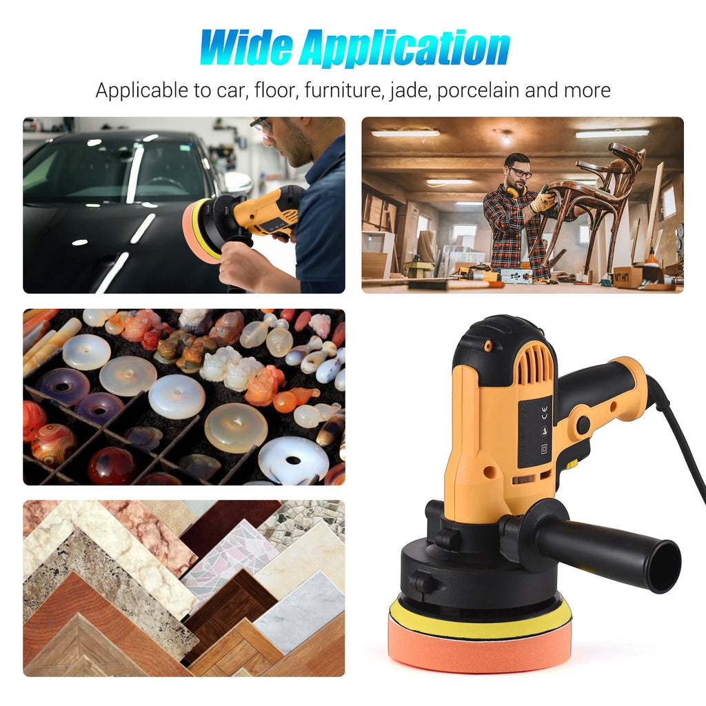 Electric Polisher 5 Inch Car Polishing Kit 700W Variable Speed Automotive Polisher Waxing Machine Auto Parts Power Tools