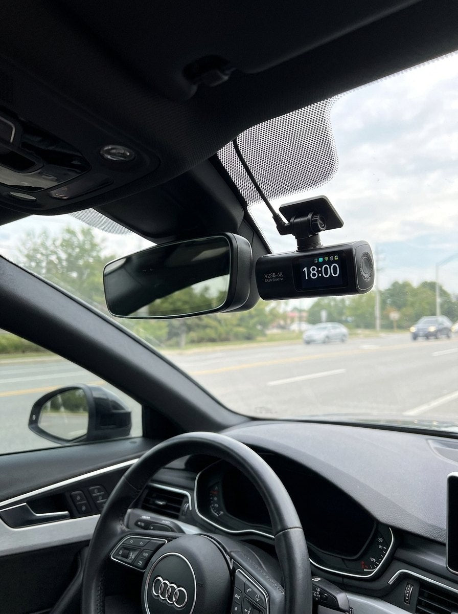 Detrás del retrovisor, sin estorbar