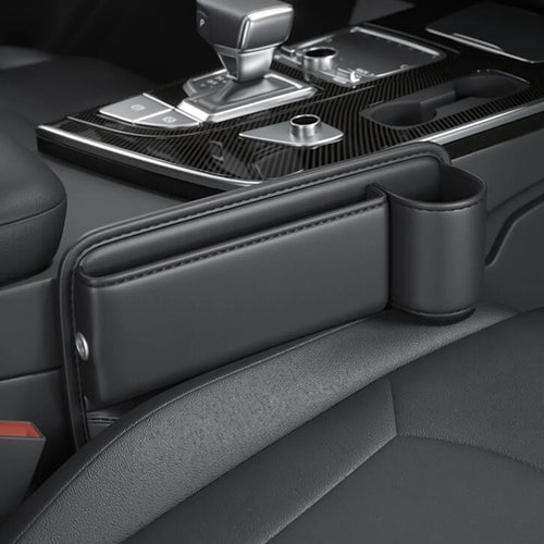 Luxora Car Seat Organizer with Cup Holder - Multifunctional Front Seat Storage Solution