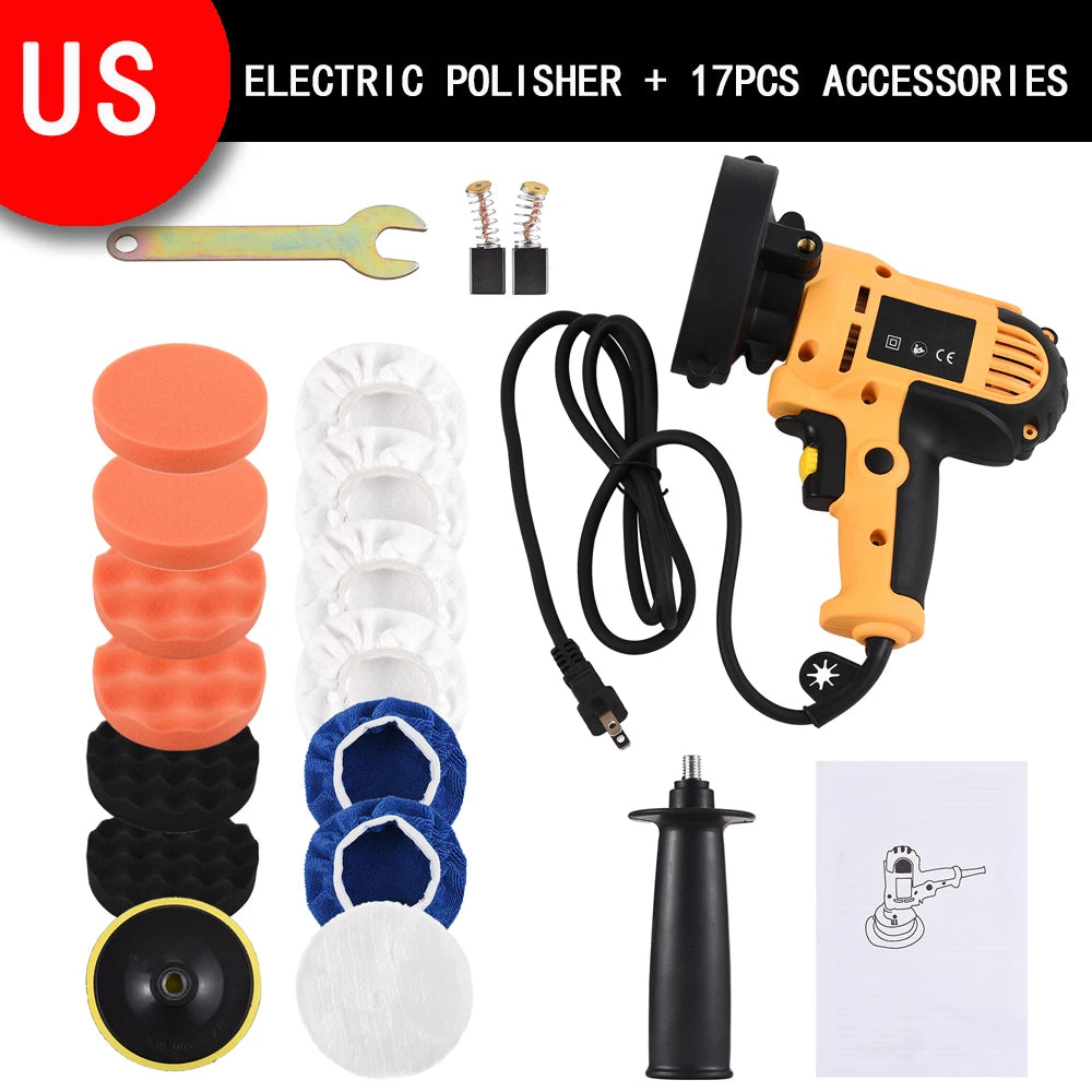 Electric Polisher 5 Inch Car Polishing Kit 700W Variable Speed Automotive Polisher Waxing Machine Auto Parts Power Tools