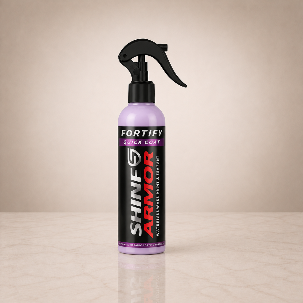 Sellador cerámico en spray SHINE Fortify sobre mármol claro
