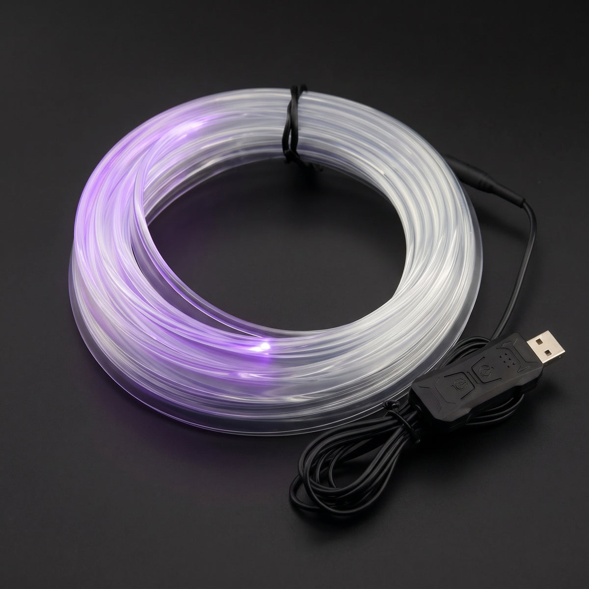 Kit de luz de ambiente USB con fibra y controlador