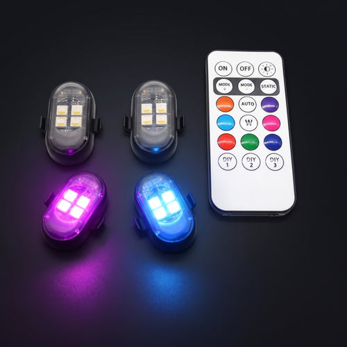 Luces de pies inalámbricas RGB con mando
