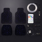 Pack Suelo y Ambiente: alfombrillas de cielo estrellado y luz de ambiente USB