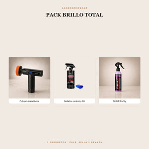 Pack Brillo Total: pulidora inalámbrica, sellador cerámico 9H y SHINE Fortify