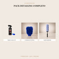 Pack Detailing Completo: sellador cerámico 9H, 2 manoplas de microfibra y cepillo limpiallantas