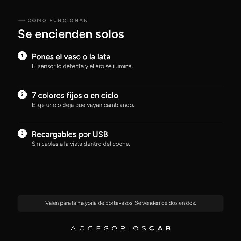 Cómo funcionan los posavasos LED