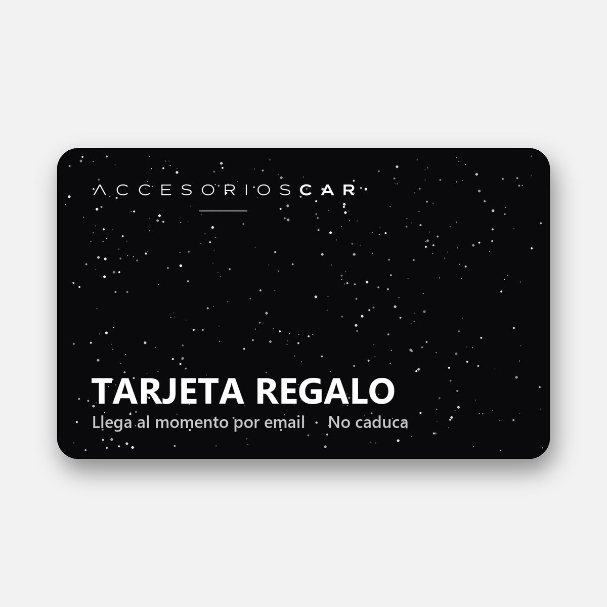 Tarjeta regalo Accesorioscar negra con estrellas
