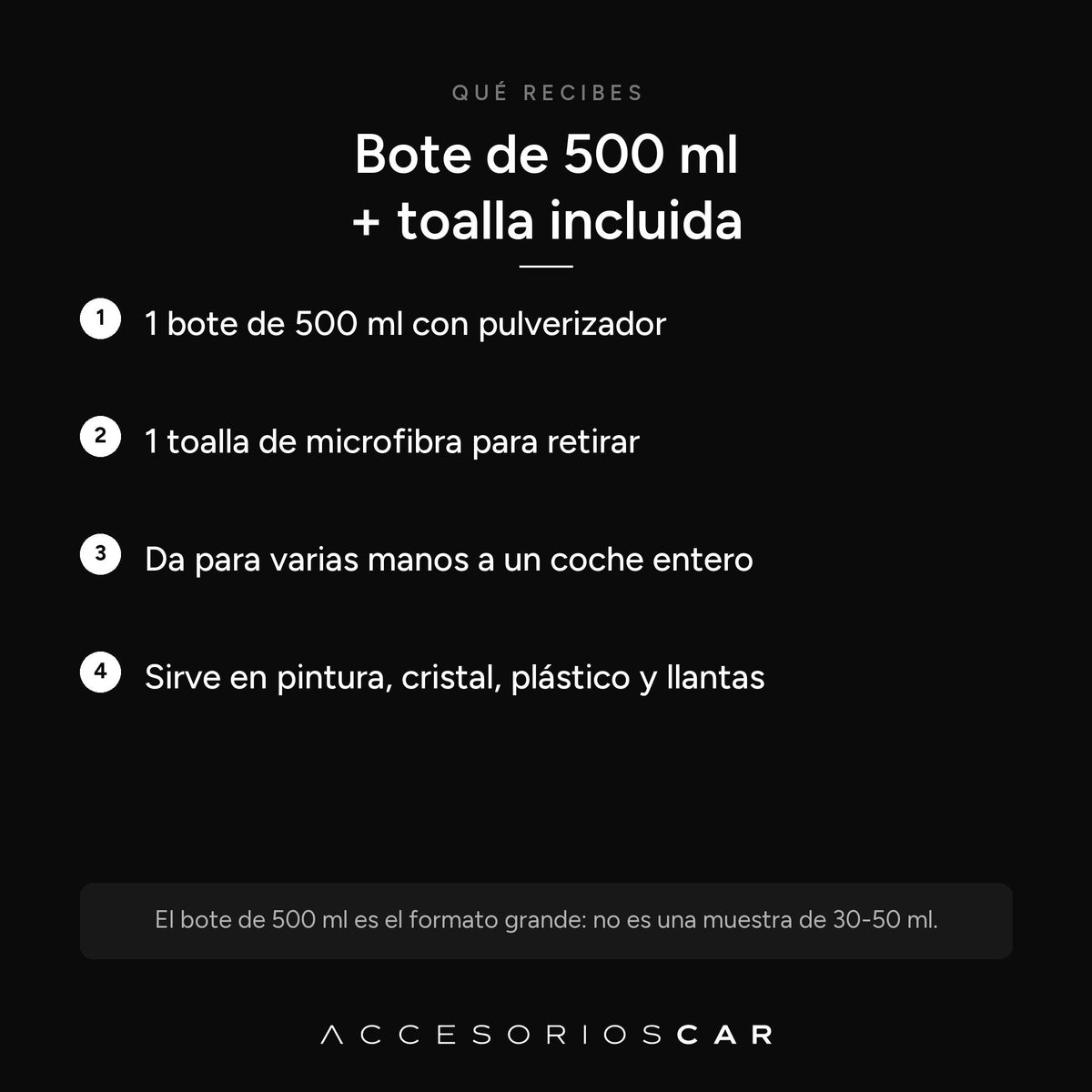 Bote de 500 ml de sellador cerámico con toalla de microfibra