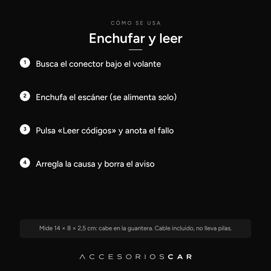Cómo se usa el escáner OBD2 en cuatro pasos