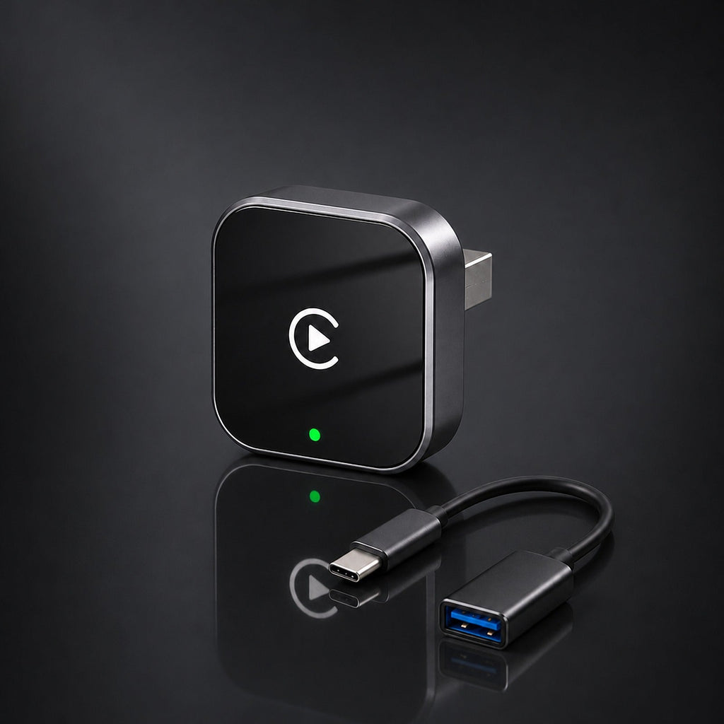 Adaptador CarPlay y Android Auto inalámbrico con cable