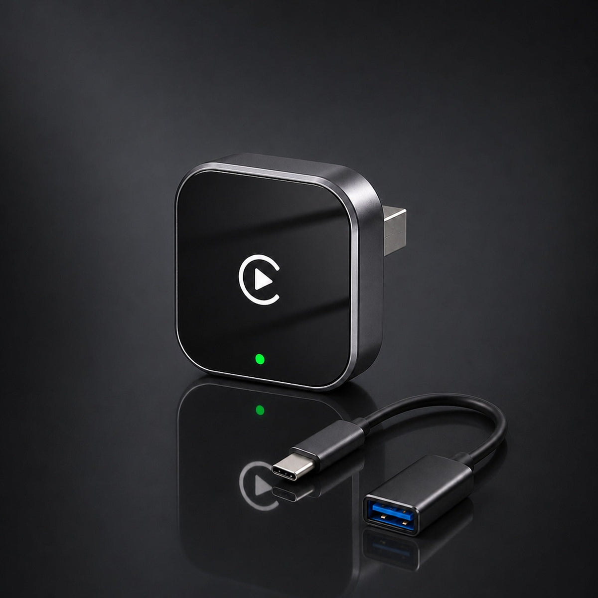 Adaptador CarPlay y Android Auto inalámbrico con cable