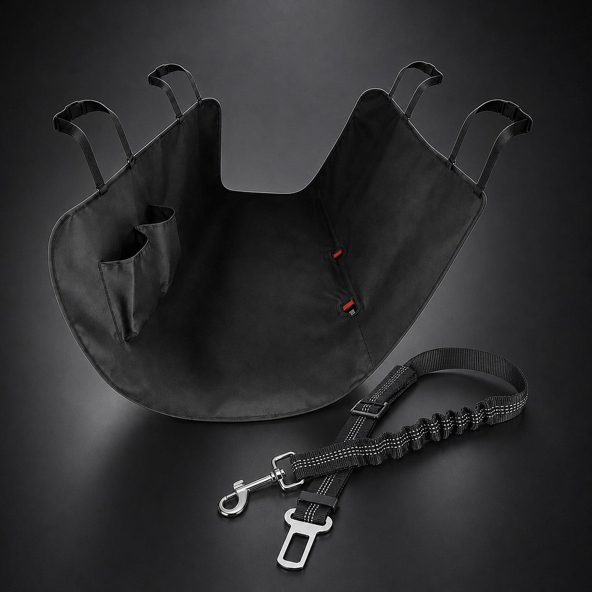 Pack Viajar con Mascota: funda impermeable y cinturón de seguridad para perro