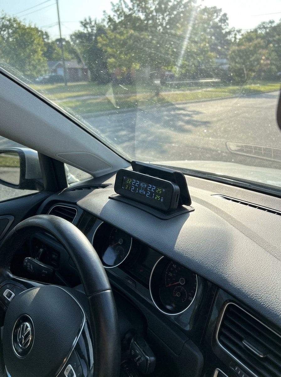 Pantalla solar del sensor TPMS en el salpicadero
